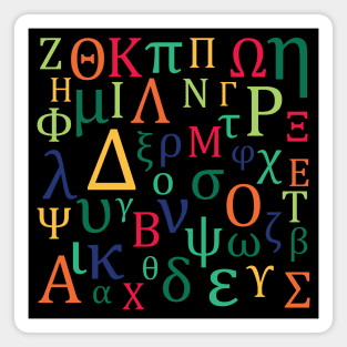 All Greek To Me (Retro Color) Magnet